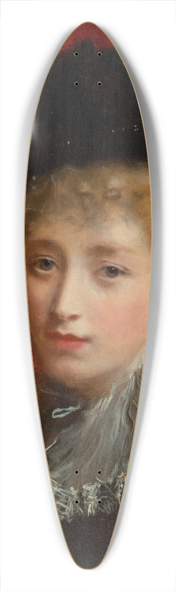 Gustave Jean Jacquet - A fashionable beauty 39.3 inch art pintail longboard deck