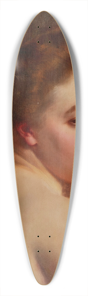 Gustave Jean Jacquet - White Shoulders 39.3 inch art pintail longboard deck