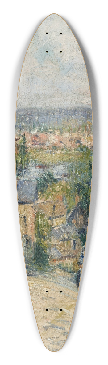 Gustave Loiseau - La rue Thuringe, Bonsecours, Rouen 39.3 inch art pintail longboard deck