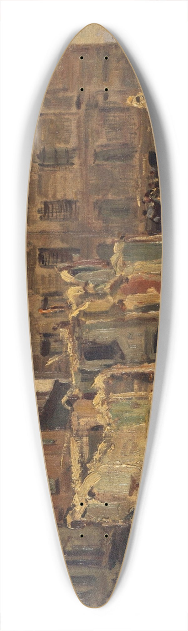Gustave Madelain - Dmolition de la rue de lHtel-de-Ville, angle de la rue des Nonnains-dHyres 39.3 inch art pintail longboard deck