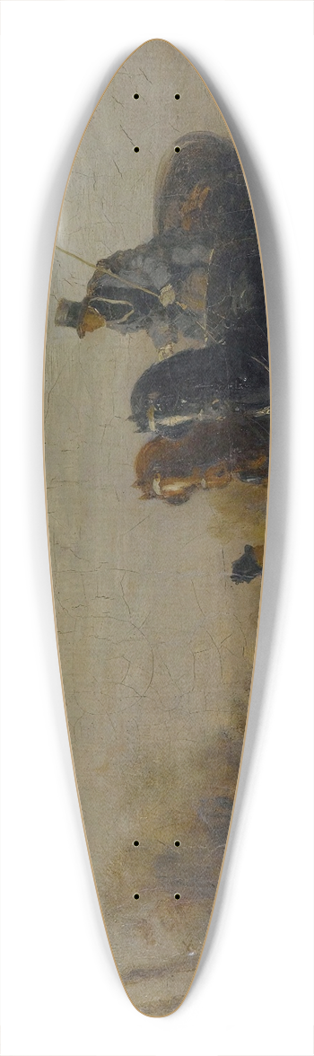 Gustave Moreau - The coach 39.3 inch art pintail longboard deck