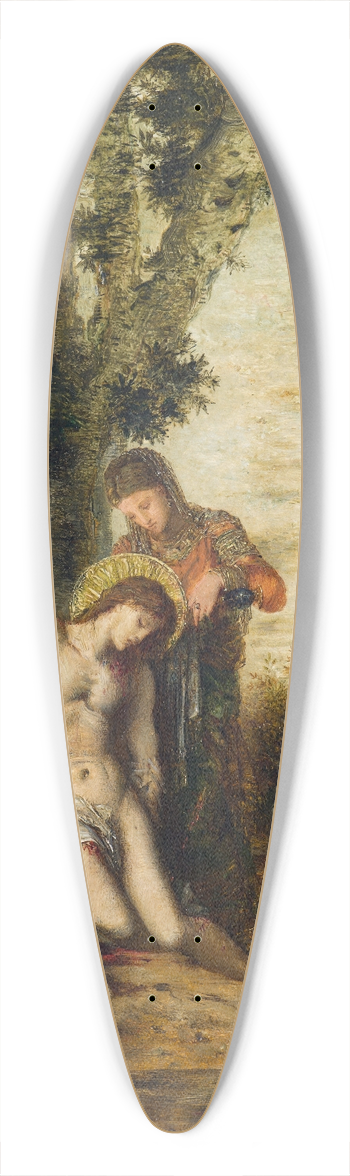 Gustave Moreau - The Martyred Saint Sebastian 39.3 inch art pintail longboard deck
