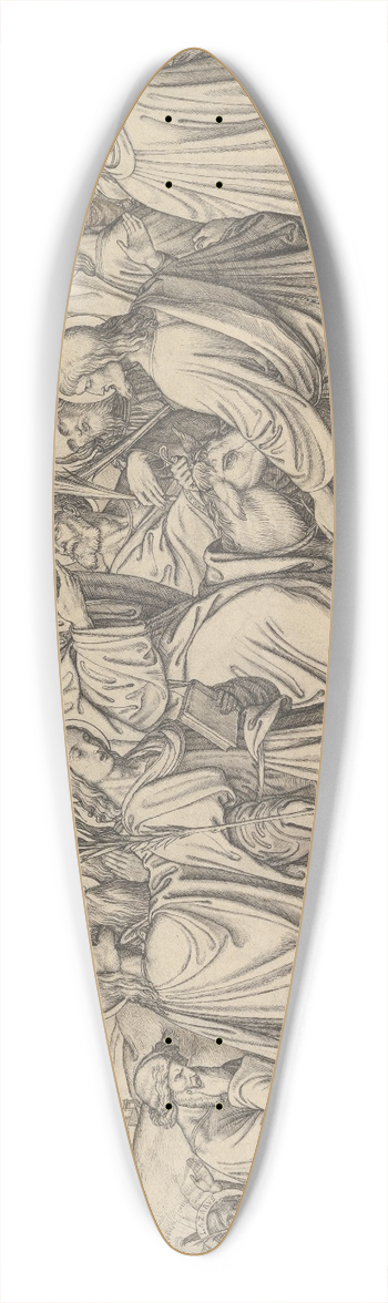 Gustav Ferdinand Knig - The Entrance of Christ into Jerusalem 39.3 inch art pintail longboard deck