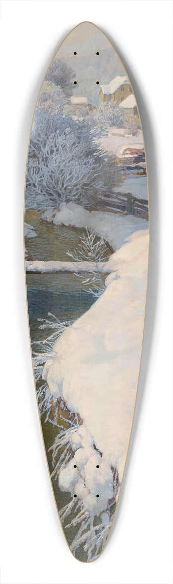 Gustav Jahn - Winter 39.3 inch art pintail longboard deck