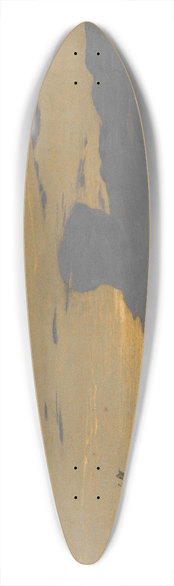 Gustav Kampmann - Abendwolken 39.3 inch art pintail longboard deck