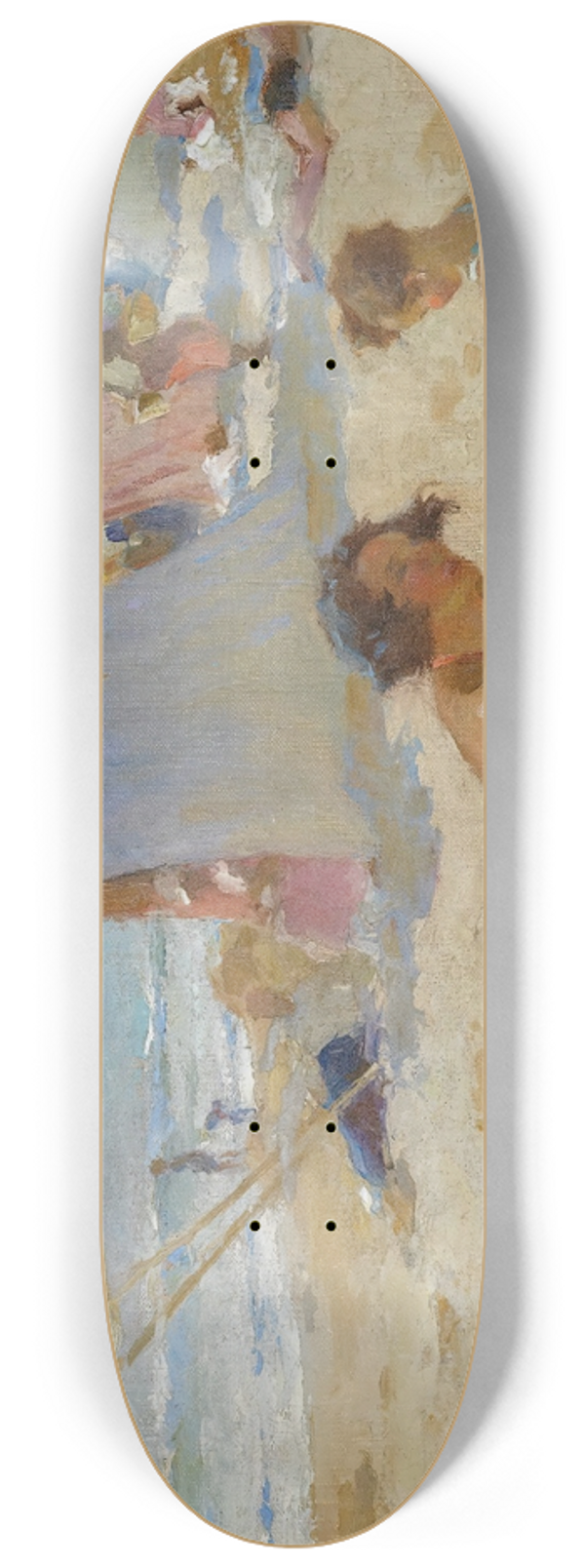 Charles Atamian - Playing On The Beach 8.25 inch art skate deck