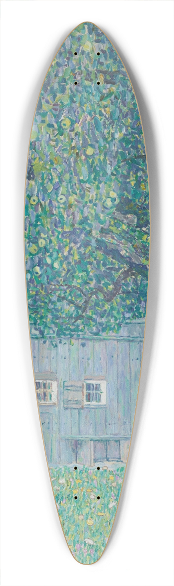 Gustav Klimt - Bauernhaus in Buchberg (Obersterreichisches Bauernhaus) 39.3 inch art pintail longboard deck