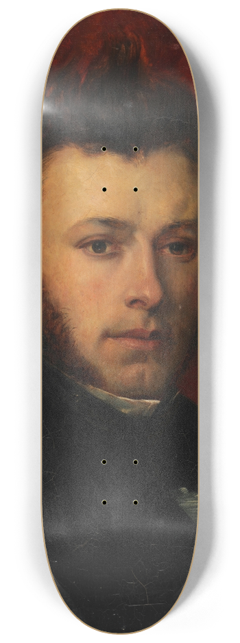 Charles-Auguste Herb - Autoportrait 8.25 inch art skate deck