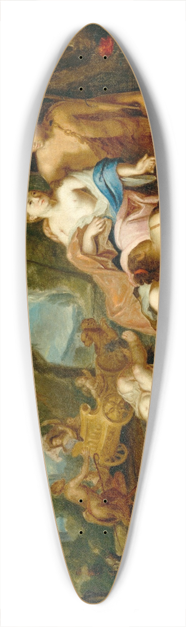 Gustavus Hesselius - Bacchus and Ariadne 39.3 inch art pintail longboard deck