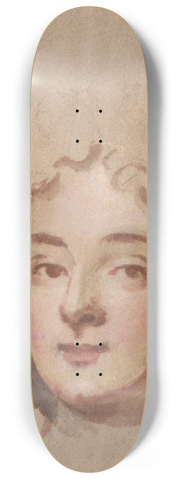 Charles Beale - Portrait Study of a Mans Face 8.25 inch art skate deck
