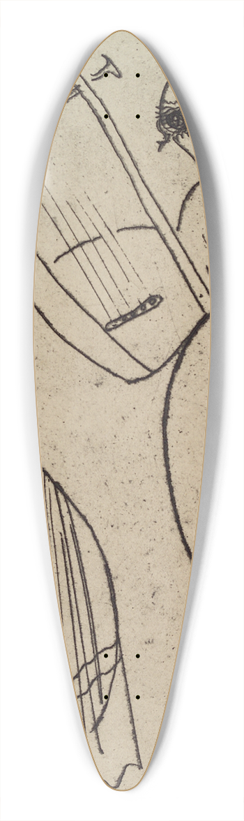 Gustaw Gwozdecki - Ulysses and Calypso 39.3 inch art pintail longboard deck