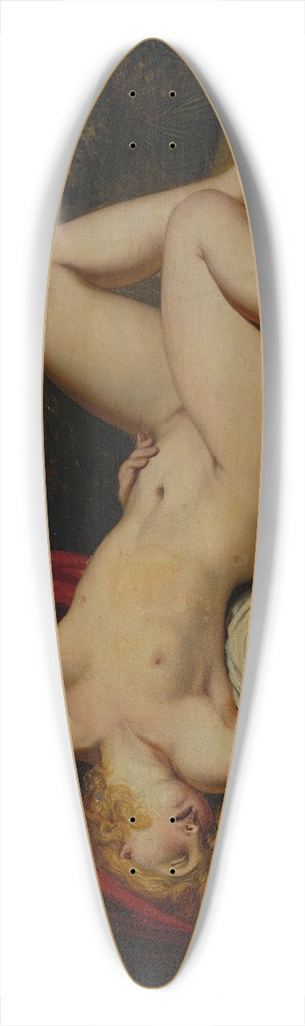 Guy Head - Reclining nude 39.3 inch art pintail longboard deck