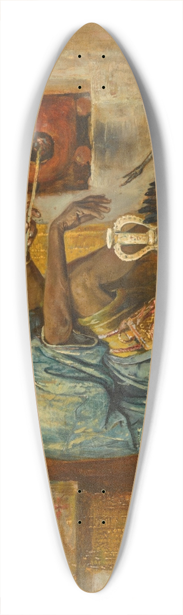Gyula Tornai - The Merchant 39.3 inch art pintail longboard deck