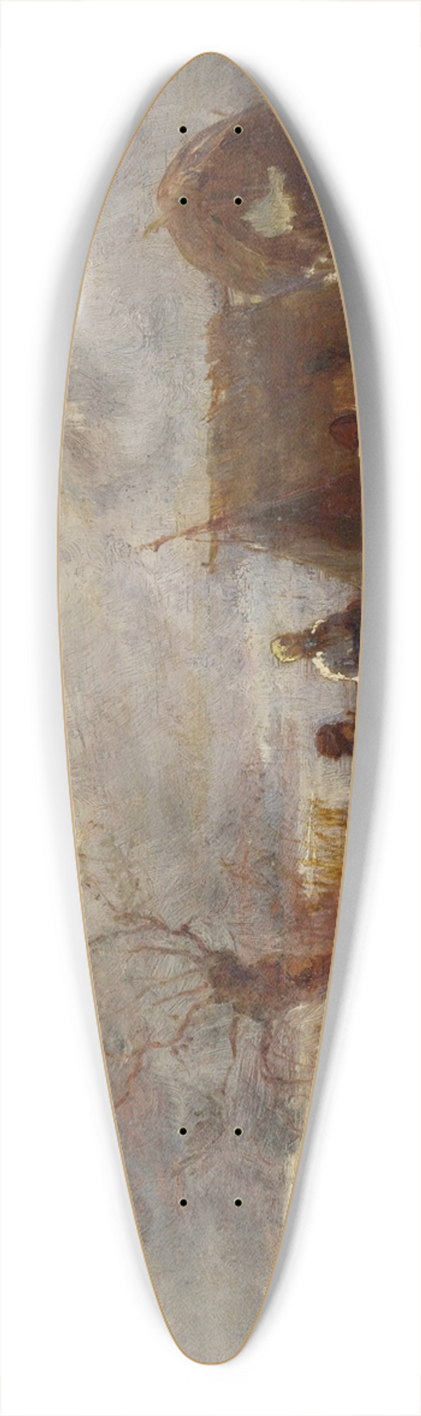 Gza Mszly - Gypsy Camp 39.3 inch art pintail longboard deck