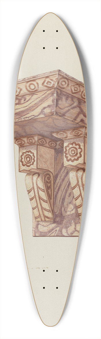 Hal Blakeley - Bracket, for Wall (Ecclesiastical) 39.3 inch art pintail longboard deck