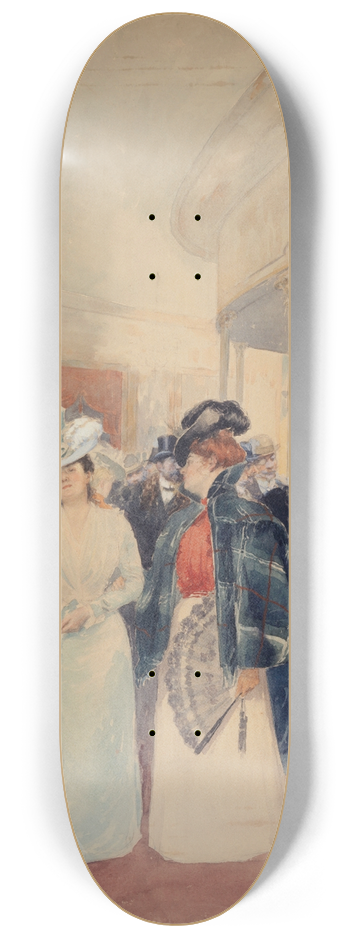 Charles Billon - Le promenoir du Moulin Rouge 8.25 inch art skate deck