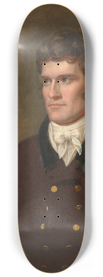 Charles Bird King - John Caldwell Calhoun 8.25 inch art skate deck