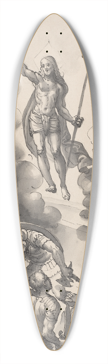 Hans Bock the Elder - Auferstehung Christi 39.3 inch art pintail longboard deck