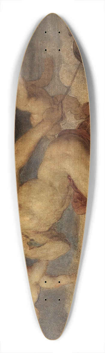 Hans Canon - Allegorie der Dampfkraft 39.3 inch art pintail longboard deck