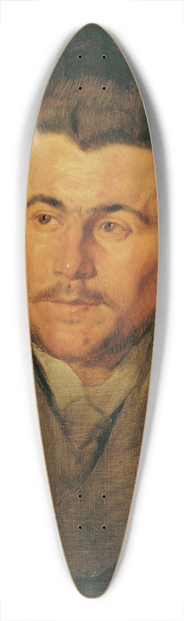 Hans Canon - Mnnlicher Studienkopf 39.3 inch art pintail longboard deck