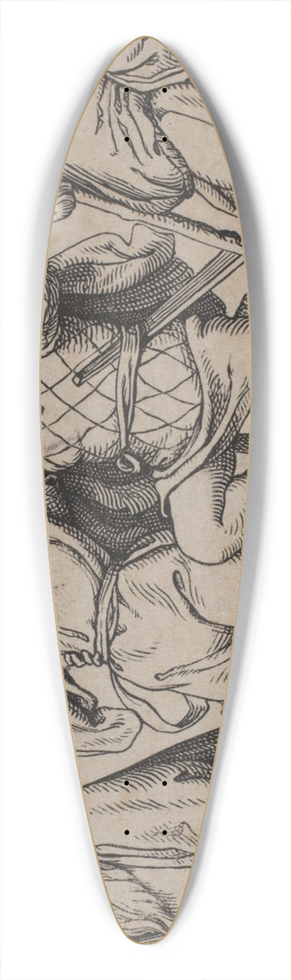Hans Christian Henneberg - Februar Mnedsbillede 39.3 inch art pintail longboard deck