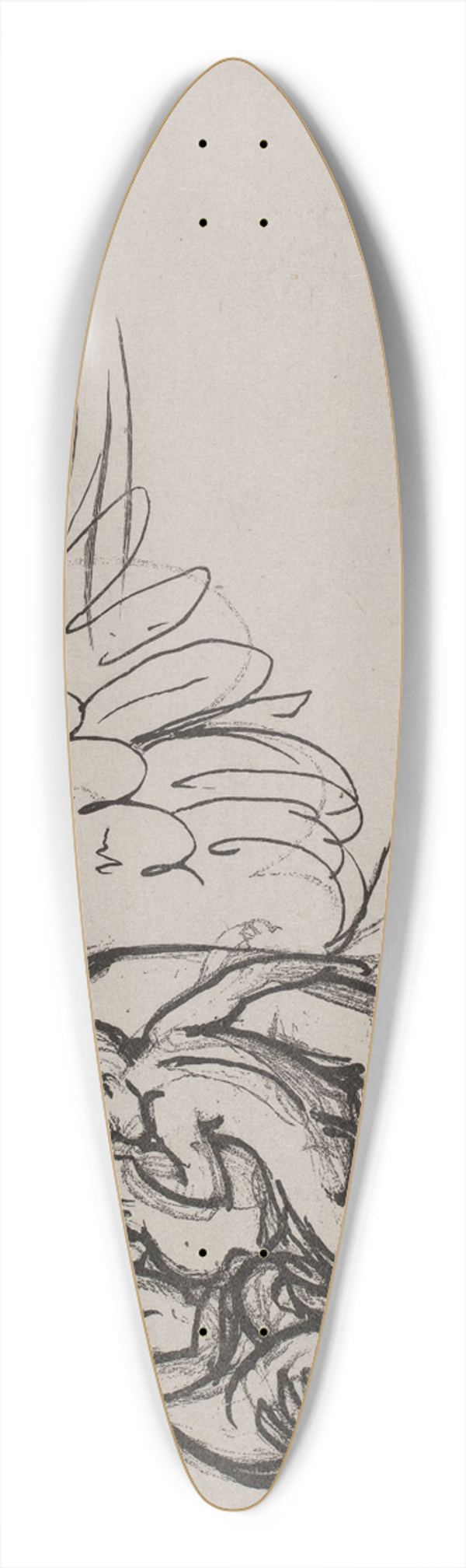 Hans Christian Henneberg - Februar Mnedsbillede 39.3 inch art pintail longboard deck