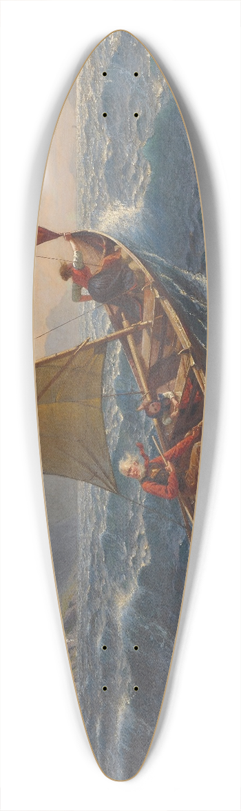 Hans Dahl - Landesende for Stormen 39.3 inch art pintail longboard deck
