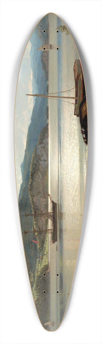 Hans Gude - By the Water 39.3 inch art pintail longboard deck
