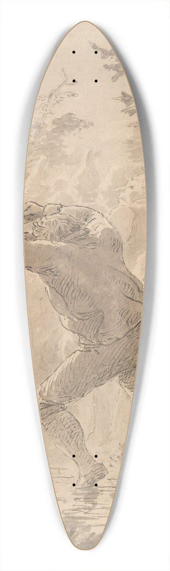 Hans Gude - Da han var kommen midt ut p myra, var det s fullt med folk at han ordentlig mtte alboge seg fram 39.3 inch art pintail longboard deck