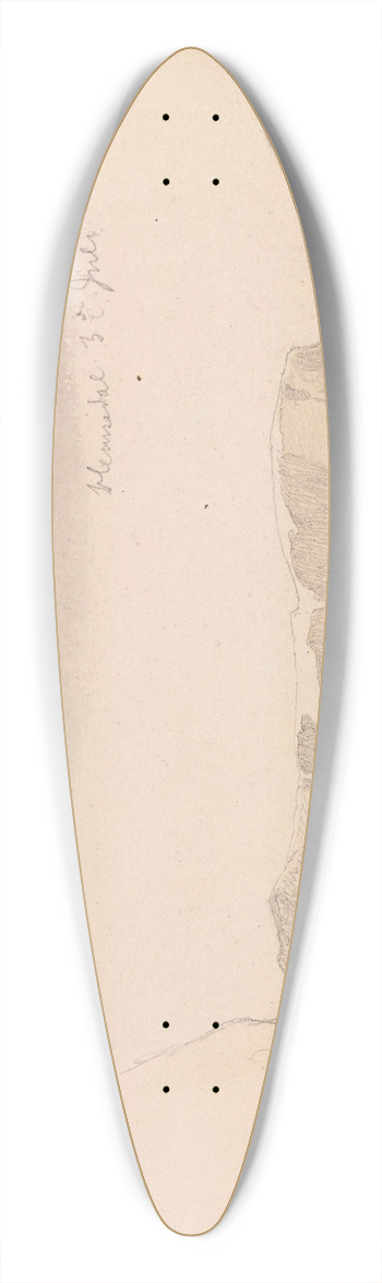 Hans Gude - Fra Hemsedal; fra Lrdal 39.3 inch art pintail longboard deck