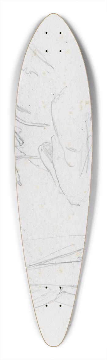 Hans Gude - Seilbt; rampe 39.3 inch art pintail longboard deck