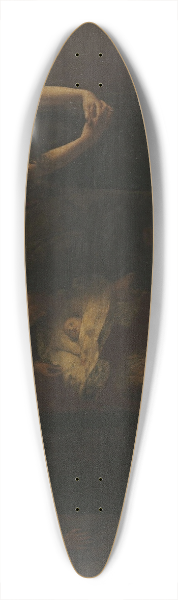 Hans Heyerdahl - The dying Child 39.3 inch art pintail longboard deck
