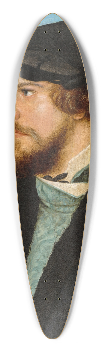 Hans Holbein The Younger - Portrait of Bonifacius Amerbach 39.3 inch art pintail longboard deck