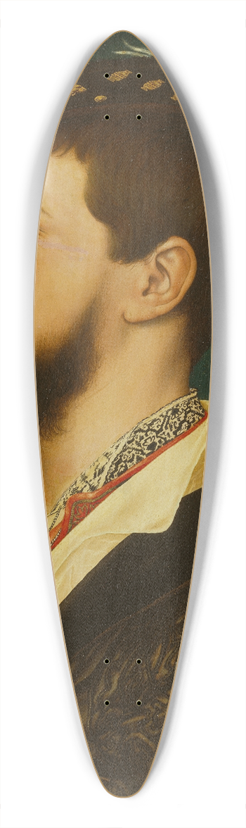 Hans Holbein The Younger - Portrait of Simon George of Cornwall 39.3 inch art pintail longboard deck