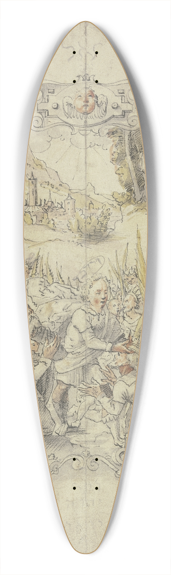 Hans Jakob Dnz - Krnung Sauls durch Samuel 39.3 inch art pintail longboard deck