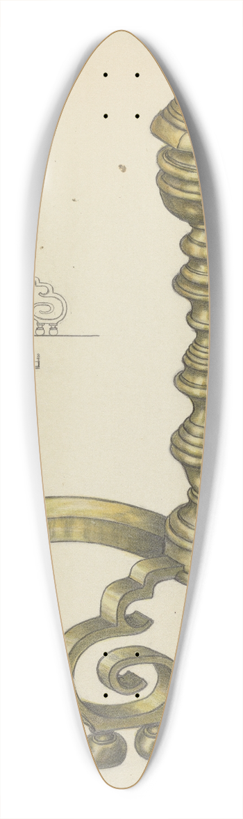 Hans Korsch - Andirons 39.3 inch art pintail longboard deck