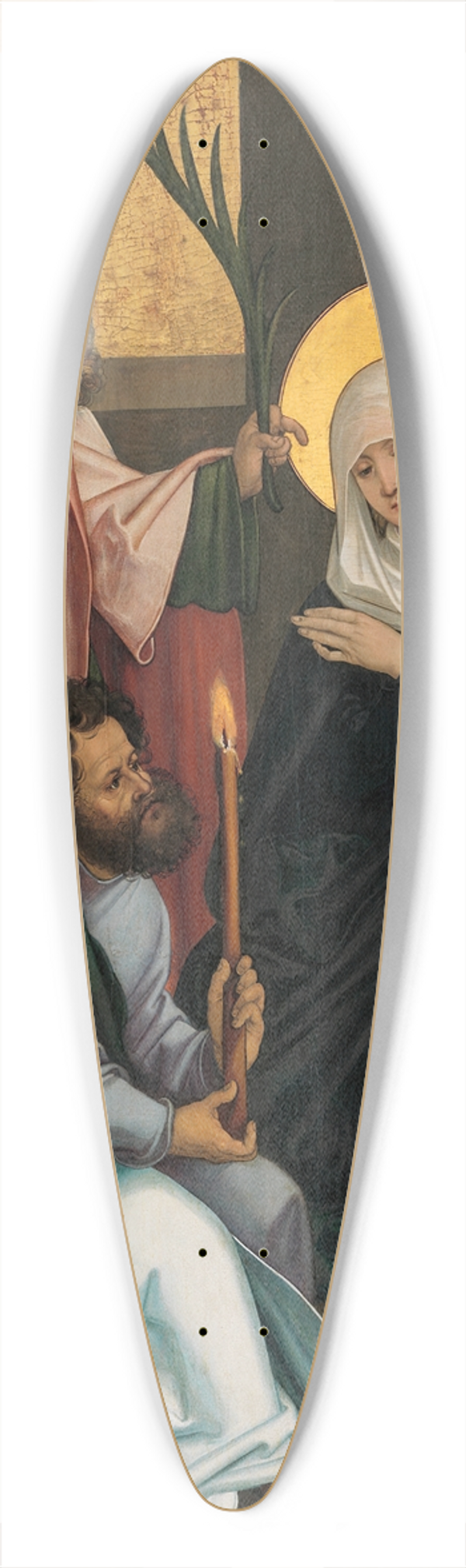 Hans Leonhard Schufelein - The Dormition of the Virgin 39.3 inch art pintail longboard deck