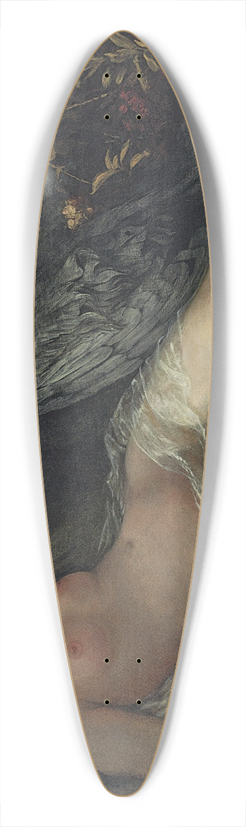 Hans Makart - Leda And The Swan 39.3 inch art pintail longboard deck