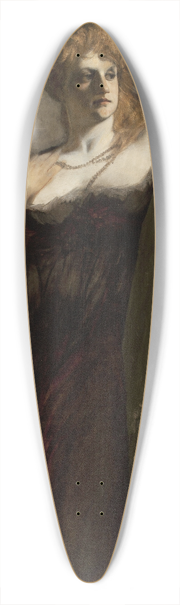 Hans Makart - Portrait of a young woman 39.3 inch art pintail longboard deck