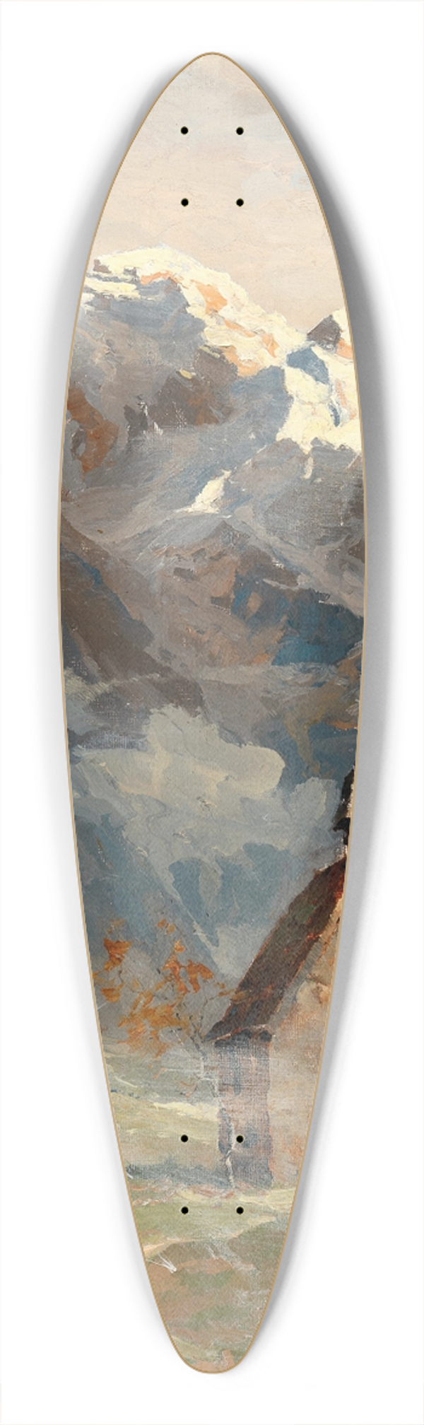 Hans Maurus - Eindshof 39.3 inch art pintail longboard deck