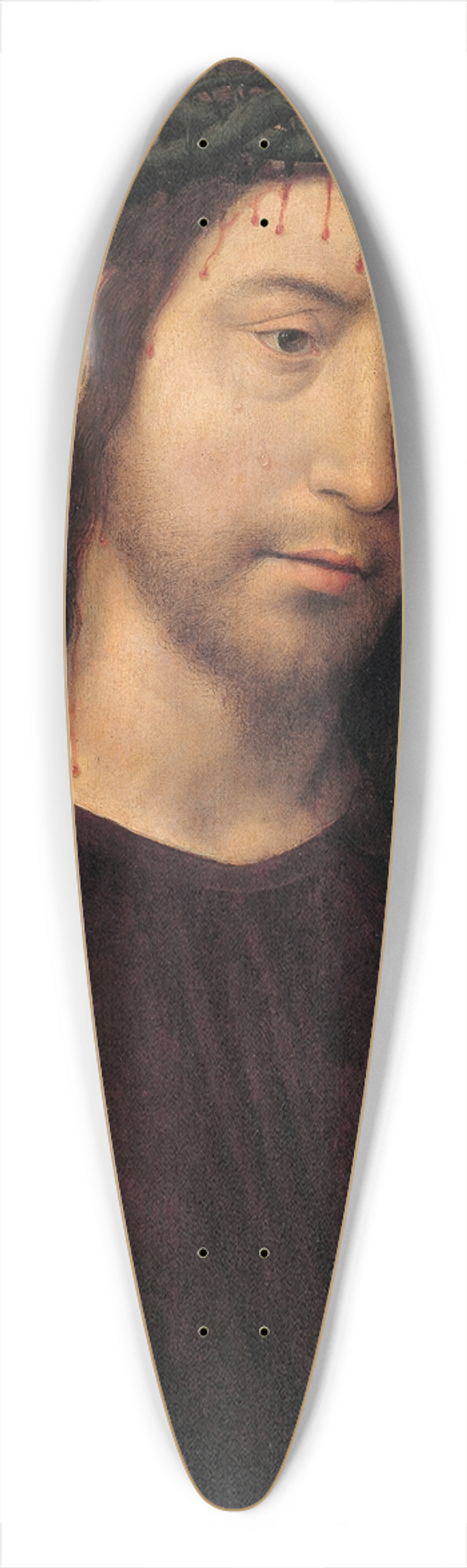 Hans Memling - The Man of Sorrows 39.3 inch art pintail longboard deck