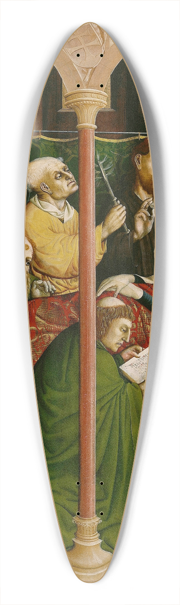 Hans Multscher - The death of Mary; The Wings of the Wurzach Altar, right panel 39.3 inch art pintail longboard deck