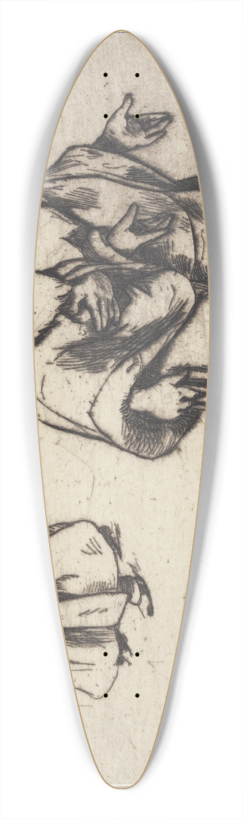 Hans Nikolaj Hansen - Forargelsen 39.3 inch art pintail longboard deck