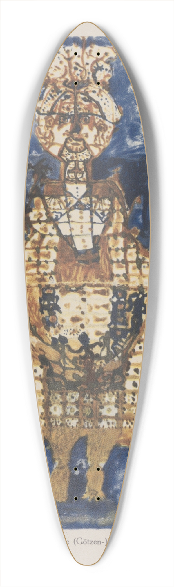 Hans Prinzhorn - Sakrale (Goetzen-) Figur 39.3 inch art pintail longboard deck