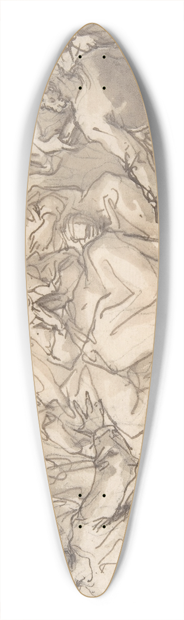 Hans Rottenhammer - The Descent of the Holy Ghost 39.3 inch art pintail longboard deck