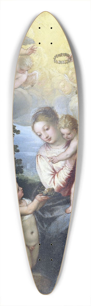 Hans Rottenhammer - Virgin and Child with young John the Baptist and Saint Catherine 39.3 inch art pintail longboard deck