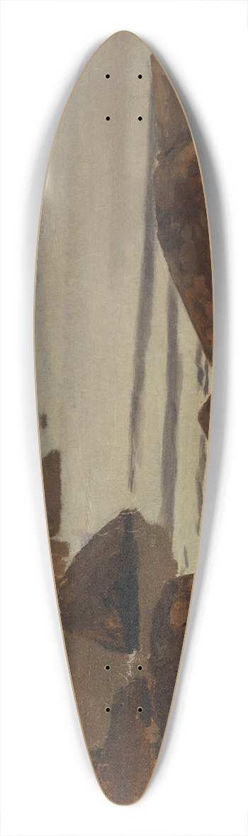 Hans Sandreuter - Seashore 39.3 inch art pintail longboard deck