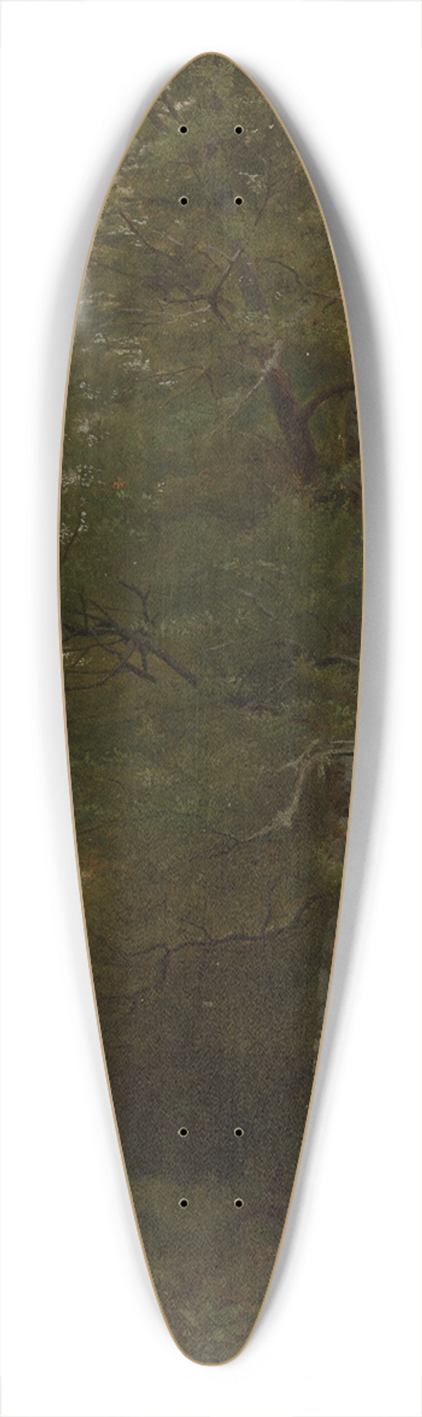 Hans Thoma - Buche am Waldrand 39.3 inch art pintail longboard deck