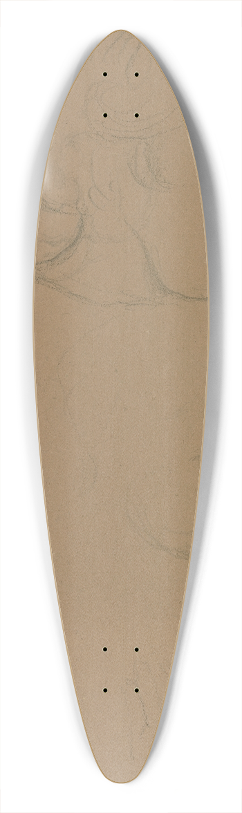 Hans Thoma - Childs head 39.3 inch art pintail longboard deck