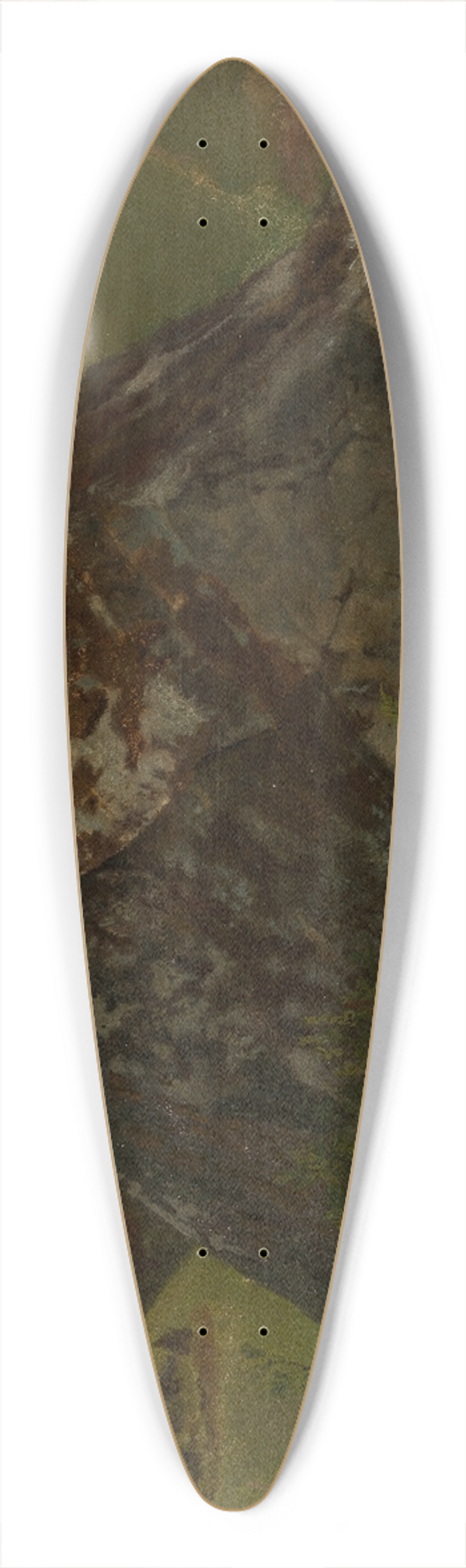 Hans Thoma - Felsblock in einem Wiesental 39.3 inch art pintail longboard deck